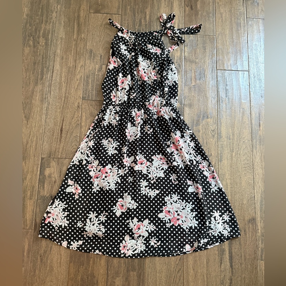 Size xs polka dot floral black Papermoon for Stitch Fix dress